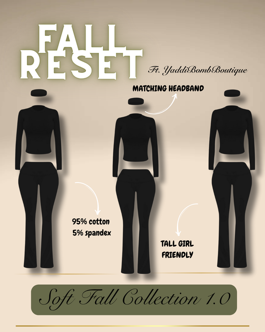 PREORDER Soft Fall 3 Piece Set (Black)