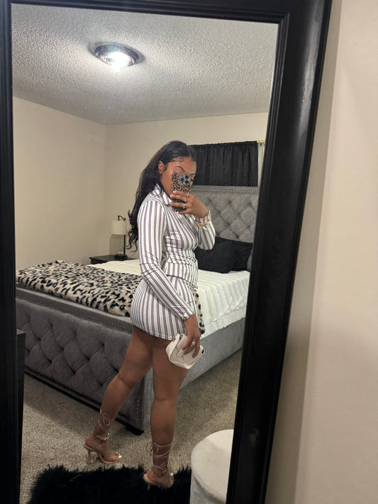 White Chic Skirt Set