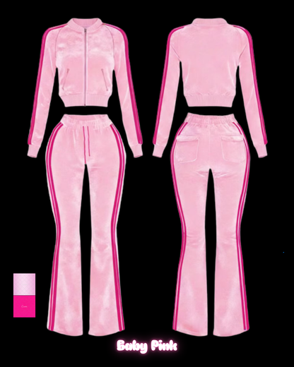 Baby Pink Velour Set (PREORDER)