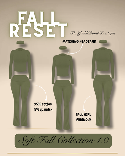 PREORDER Soft Fall 3 Piece Set (Olive)