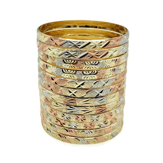 Three Tone Indian Bangles