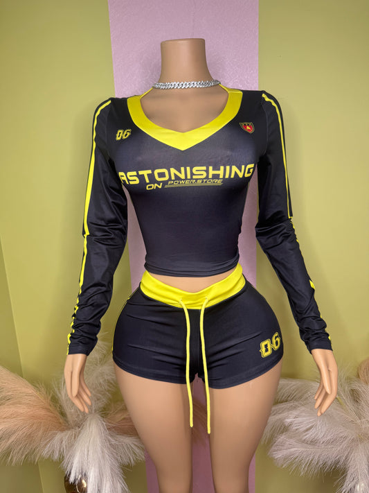 BLACK ASTONISHING TWO PIECE SET
